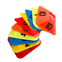 Flower mouth digital sign plate sign plate childrens football training equipment obstacle basketball training auxiliary equipment