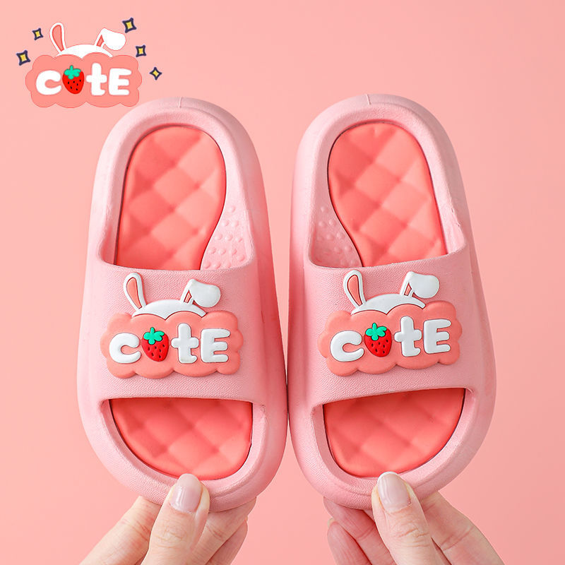 Child Slippers Summer Girls Princess Cartoon Children Princess Cartoon Parent-child Anti Slip Soft Bottom Room Baby Bathroom Bath Kid Cool Slippers