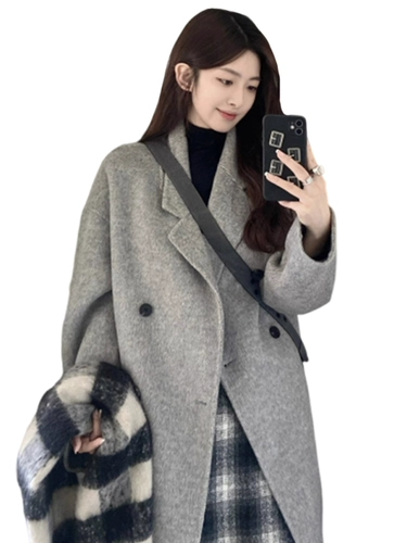 Пиджак классического кроя, демисезонное шерстяное пальто, куртка, подходит для подростков