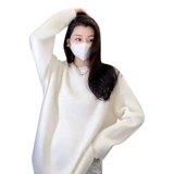 Демисезонный красный пуховик, трикотажный длинный свитер, 2025 года, средней длины