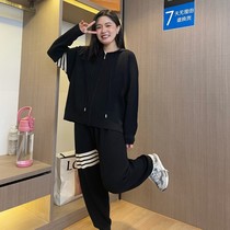 2022 the new fashion waffle hoodie hat knit suit