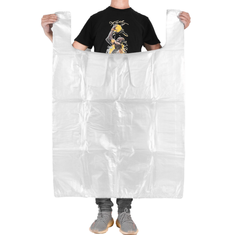 Large Thickened Plastic Bags with Handles, White Quilt Storage Moving Bags, Transparent Fruit and Vegetable Packaging Bags, Perforated Bags Large Thickened Plastic Bags with Handles, White Quilt Storage Moving Bags, Transparent Fruit and Vegetable Packaging Bags, Perforated Bags