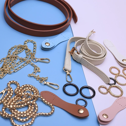 Цепочка на цепочке ручной работы, крючок для вязания, плетеная цепь, сумка, аксессуар для сумки, замок, «сделай сам»