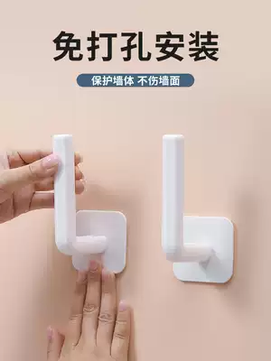 Incognito strong wall-mounted hook Universal sticker hook punch-free extended adhesive hook adhesive L-shaped large sticker storage large
