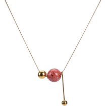 donguan dongguan lacquer necklace lacquerware jewelry retro simple fashion trend design matching Fang Jingfan