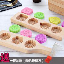 Wooden wooden mooncake mold to bake the green bean cake