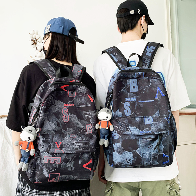 Champion Bag Boys Junior High School Students High School Students Han Edition Trend Cool Sports Camouflawless Women's Double Shoulder Bag Large Capacity