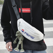 Champion Skew Satchel Male Tide Card Japan Canvas Single Shoulder Bag Backpack Small Satchel Chest Bag Men Super Fire Personality Pocket