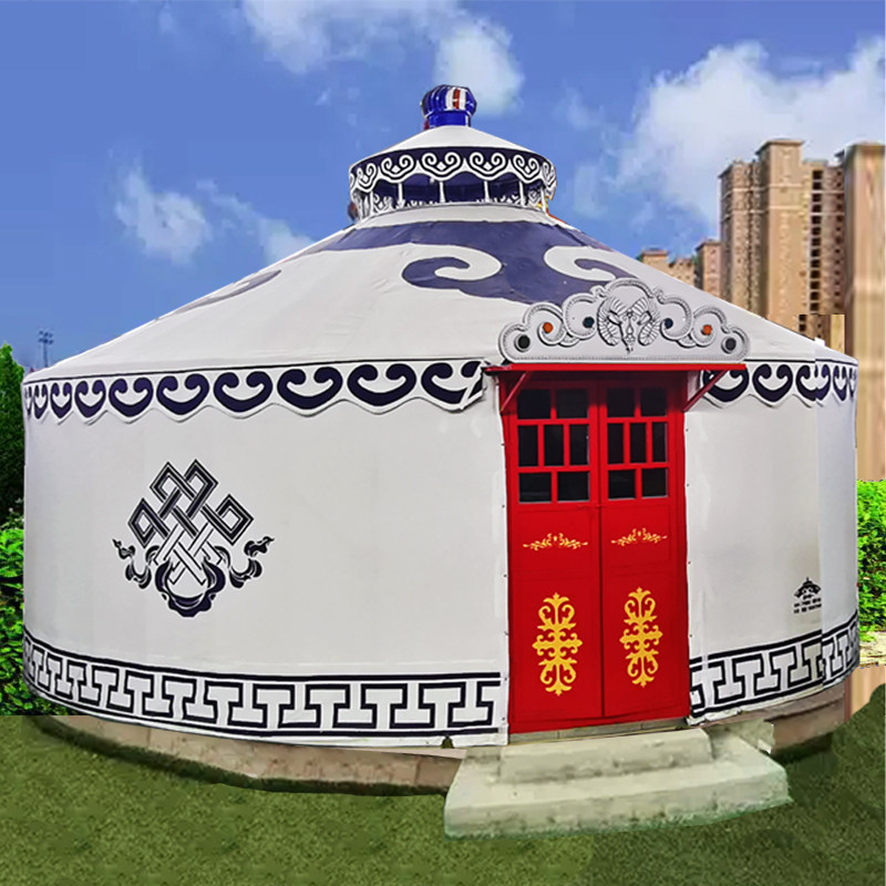 Large Mongolia Bag Tent Farmhouse Music Catering Outdoor Thickening Windproof Warm Grassland Lodging Barbecue Hotel Scenic Spot-Taobao