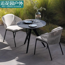 Outdoor Table And Chairs Patio Outdoor Leisure Open-air Terrace Garden Terrace Garden Terrace Waterproof Net Red Vines Rattan Chair Tea Table Combinations