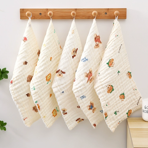 Детские марлевые мягкие хлопковые влажные салфетки для умывания, детский слюнявчик, прямоугольное банное полотенце, хорошо впитывает воду