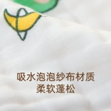 Детские марлевые мягкие хлопковые влажные салфетки для умывания, детский слюнявчик, прямоугольное банное полотенце, хорошо впитывает воду