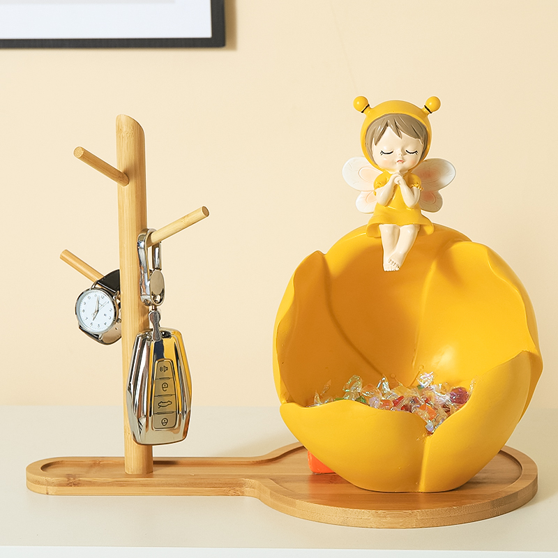 The pendulum of the placing key containing box on the doorway shoe cabinet is modern light and luxurious in the household deity and the large capacity of the Internet