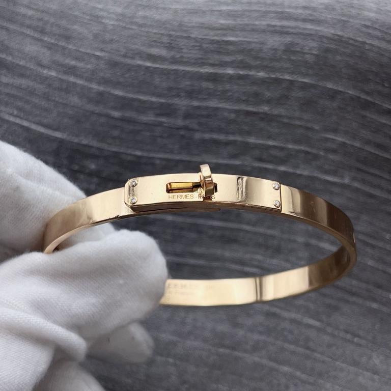 Hermès Kelly Four-Diamond Bracelet Rose Gold Sh Box W63042 Hermès Kelly Four-Diamond Bracelet Rose Gold Sh Box W63042