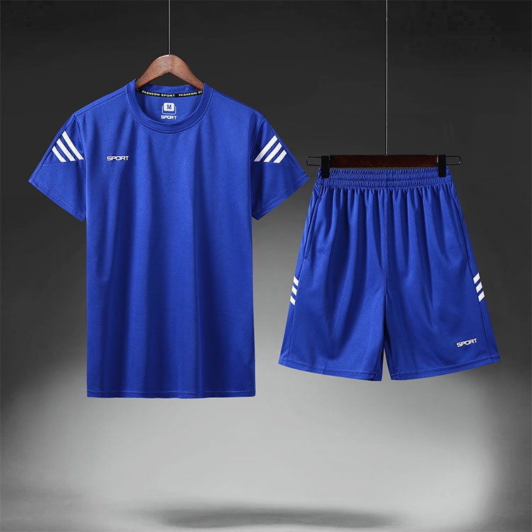 Bộ đồ thể thao nam mùa hè quần short tay ngắn quần áo nhanh khô Quần áo chạy thể dục giản dị mặc bộ đồ hai mảnh - Thể thao sau quần áo bộ thể thao nữ
