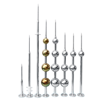 不锈钢避雷针屋顶室外防雷针农村家用别墅工业级避雷器户外接闪器