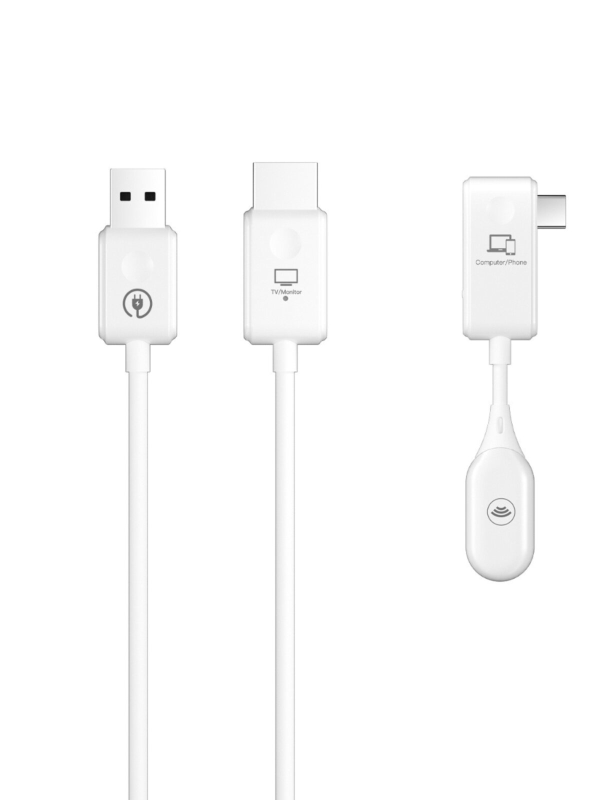 Qiji Type-C Wireless Screen Projector Connects Mobile Phones to Tv to Display Computer Transmission on 4K Projector