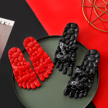 Bathing hollow massage flip-flops womens summer wear 2021 new fashion wild fashion couple