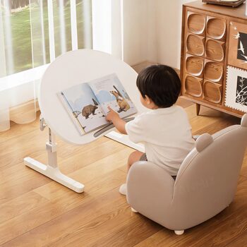 Zanmi Picture Book Reading Stand Children's Peanut Table Reading Table Treasure Children's Adjustable Table Folding Reading Bookshelf Bed Small Table Baby Desk Magic Reading Stand Learning Table Early Education with Book Holder for Reading