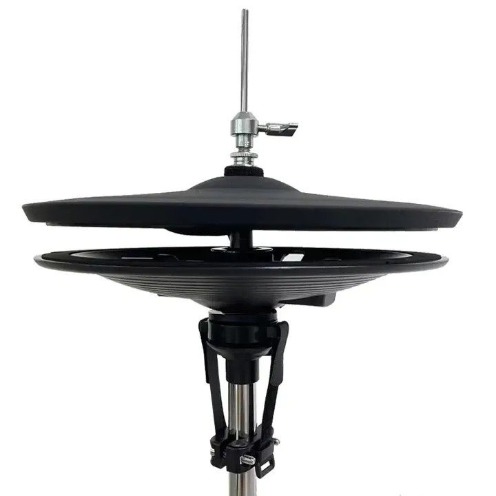 ローランド製デュアルピース独立ハイハット、シミュレートハイハット（スタンドは付属しません）、汎用電子ドラムシンバル、サイレントに対応。