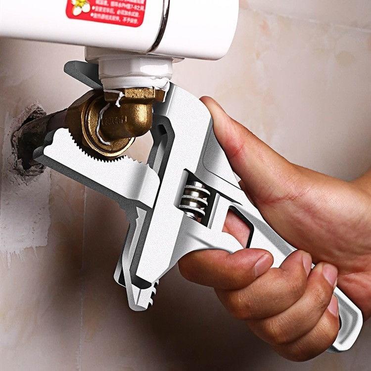 Bathroom wrench tool multifunctional short handle large opening repair board drainer live mouth enjoy discount