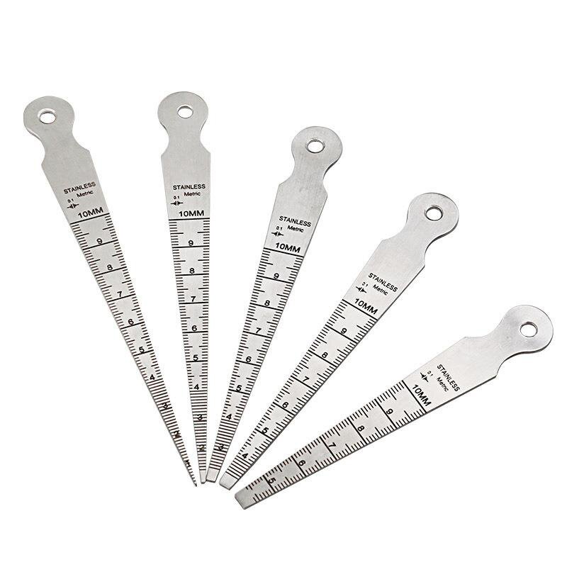 Gap ruler Ruler Stainless high H Precision tapered ruler aperture gauge hole ruler triangular wedge wedge Seruler 1-10mm