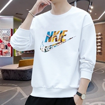 Tide brand withdrawn mens long-sleeved sweater 2022 autumn new casual loose mens round neck pure cotton jacket