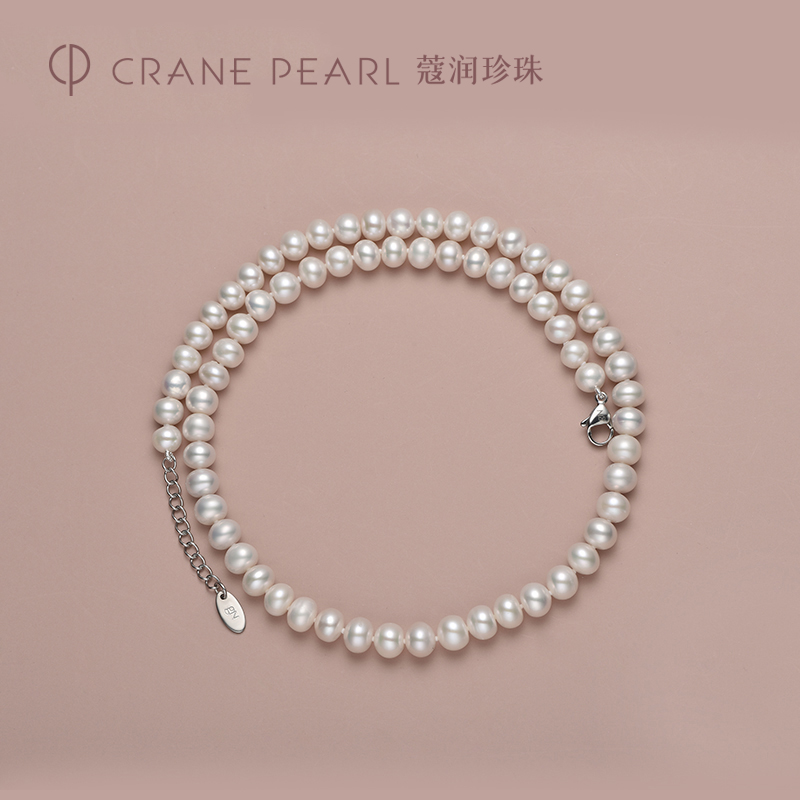 CRANE PEARL 蔻润珍珠 念容 扁圆形淡水珍珠项链 天猫优惠券折后￥99包邮（ ¥ 239-140）