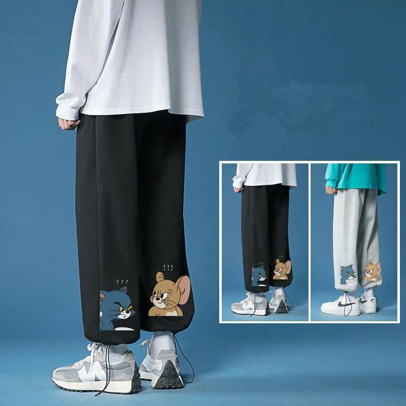 Boys' trousers spring and autumn Korean style foreign style big children's wide-leg trousers wide-leg trousers children's spring casual sports pants