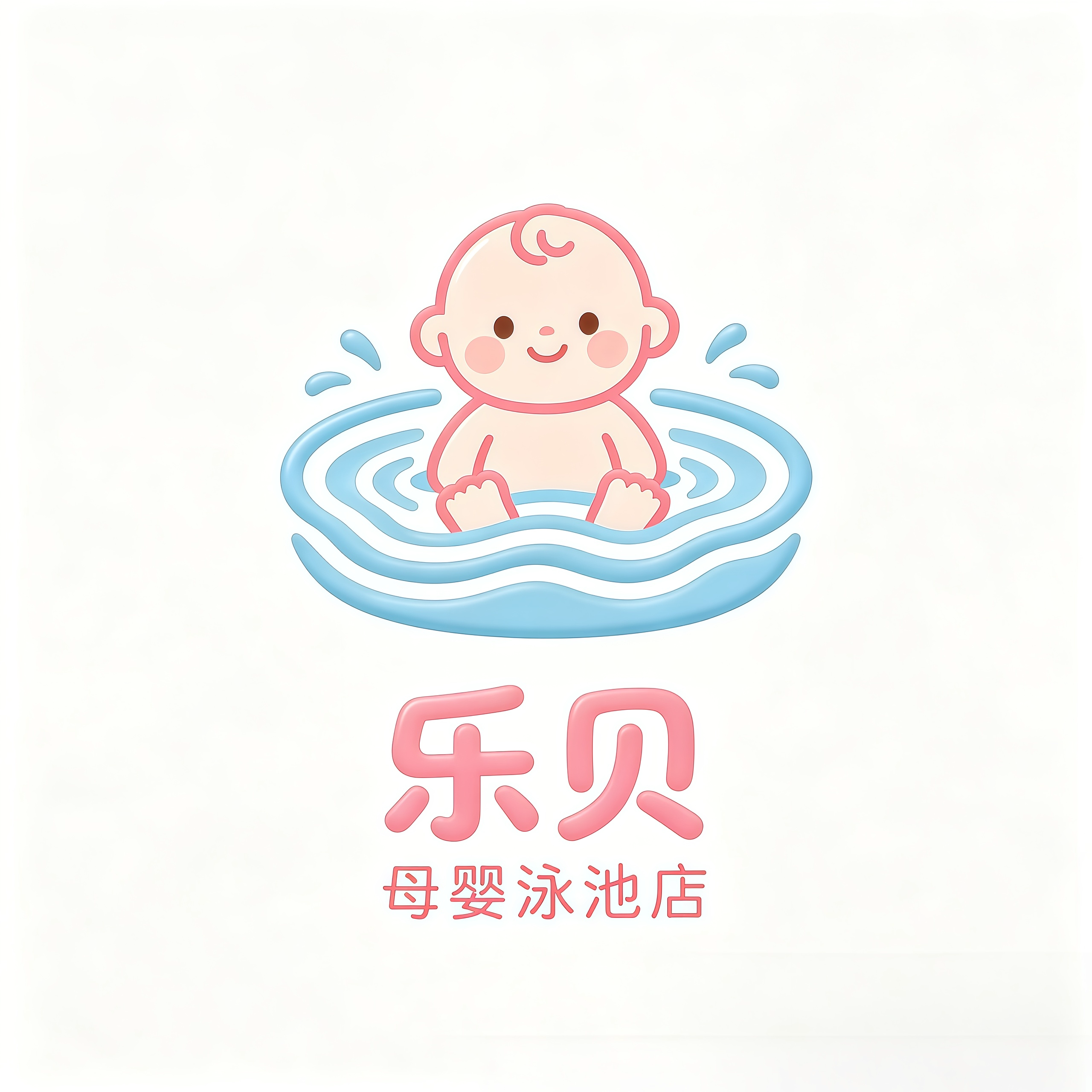 乐贝母婴泳池店的LOGO