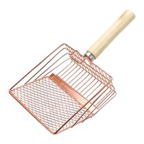 Cat litter shovel fine hole metal non-stainless steel small hole two-in-one cat tofu mineral sand large cat poop shovel artifact
