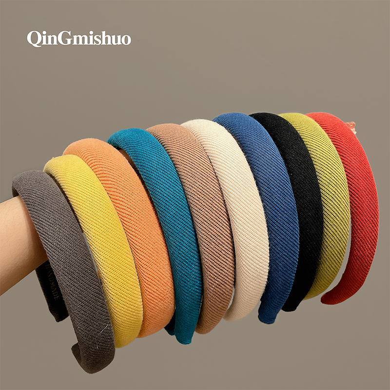 images 11:Blue high-cranial top hair hoop female hairpin 2022 new face-washing hoop hair tied headdress Mori