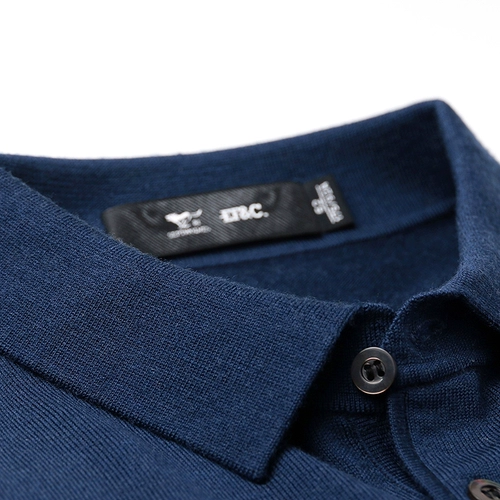 Septwolves, мужской шерстяной демисезонный свитер, удерживающая тепло универсальная цветная футболка polo для отдыха, круглый воротник