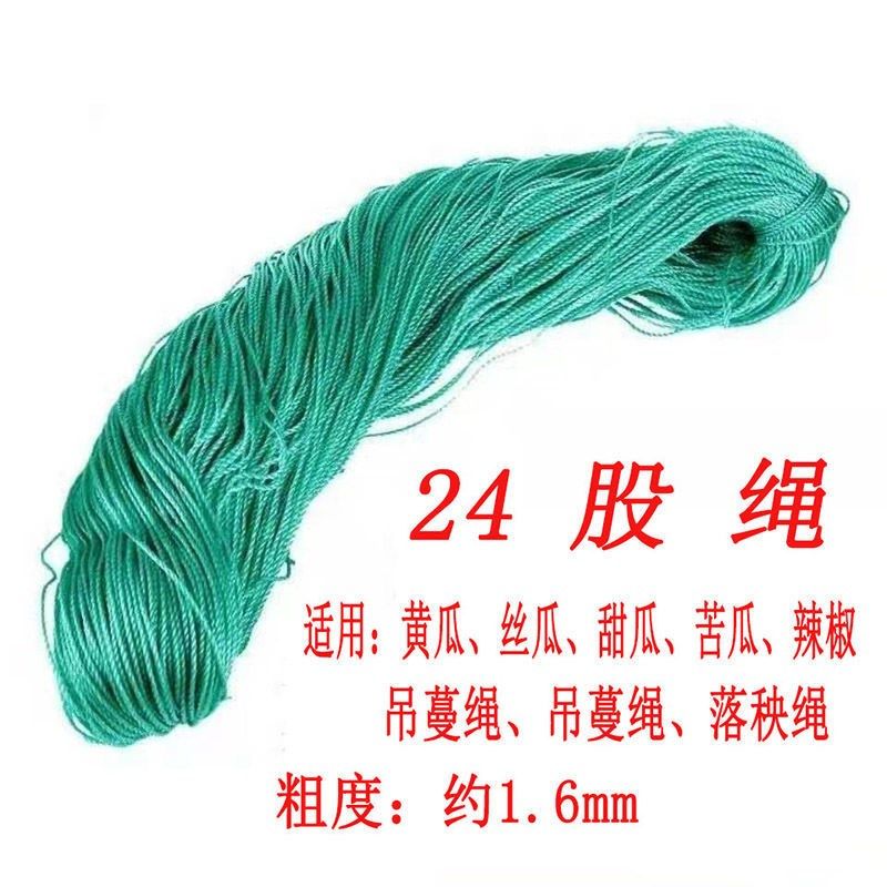 Greenhouse vegetable hanging rope nylon rope greenhouse cucumber vegetable hanging rope tomato hanging vine rope climbing rattan net rope strong