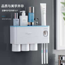 Toothbrush shelving free-to-punch suit wall-mounted shelving cup Tooth-Cylinder Mesh Red Toothbrushing Cup Hanging Wall Type