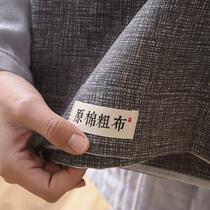 Mengjie houses pure cotton old coarse sheets of 100 whole cotton single cotton linen dormitory is single pillow