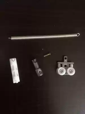 Jialisi electric ceiling curtain T-pulley three-piece spring plastic aluminum alloy four-piece accessories