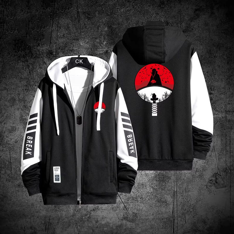 Naruto Anime Akatsuki Organization Uchiha Itachi Sasuke Minato Sweatshirt Jacket Long-Sleeved Cardigan Men's and Women's Clothing Naruto Anime Akatsuki Organization Uchiha Itachi Sasuke Minato Sweatshirt Jacket Long-Sleeved Cardigan Men's and Women's Clothing