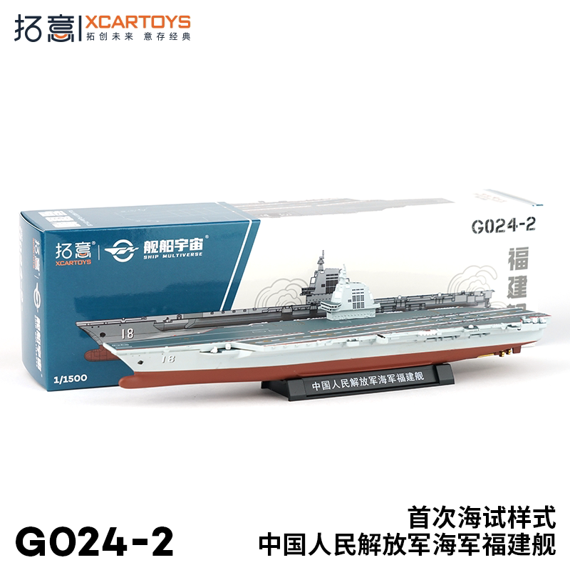Корабль из сплава Tuoyi 1/1500 "Фуцзянь" Военно-морского флота Народно-освободительной армии Китая - Первый морской образец типа