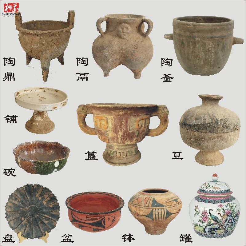 Antique-Style Pottery, Ceramic Tableware, Dining Ornaments, Cooking Utensils, Vintage-Style Cauldrons, Pots, Bowls, Plates, Basins, Jars, Colored Pottery