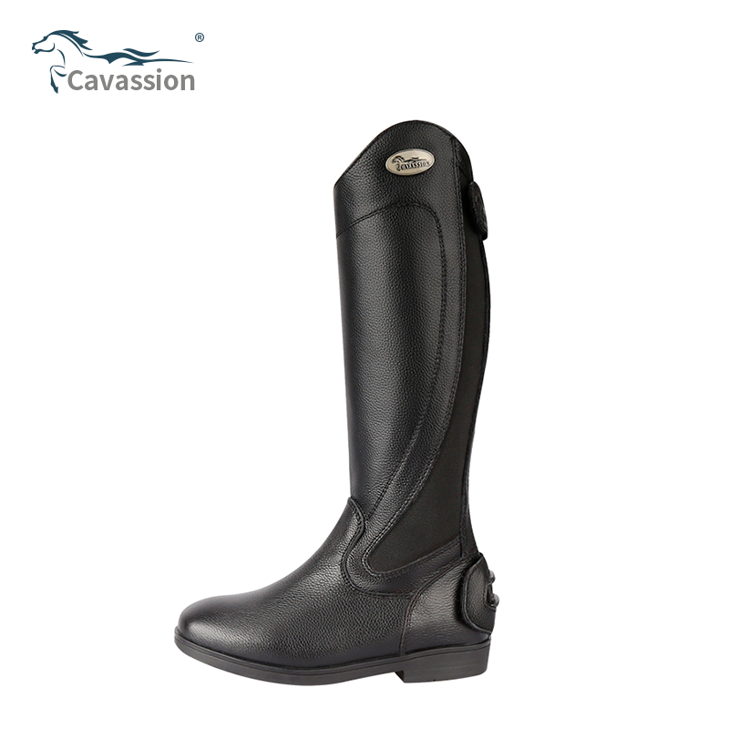 caavassion children equestrian long boots high cylinder boot rider race with shoes boots 8106107-Taobao