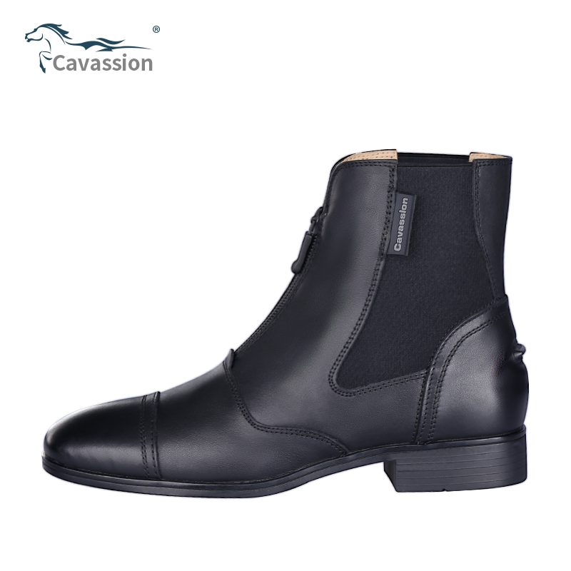 Cavassion Leather Obstacle Equestrian Short Boots Riding Boots Adult Horse Boots Leather Equestrian Boots Unisex Rocky