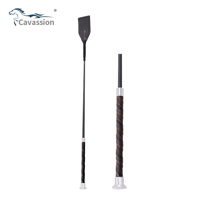 Cavassion-Carbon Carbon Fiber Equestrian Whip Training Whip Obstacle Whip Equestrian Whip Leather Whip 8109055 Cavassion-Carbon Carbon Fiber Equestrian Whip Training Whip Obstacle Whip Equestrian Whip Leather Whip 8109055