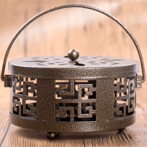 Creative mosquito coil rack plate Household mosquito coil box with lid Large fireproof mosquito coil stove anti-scalding can be hung with bracket to send tray