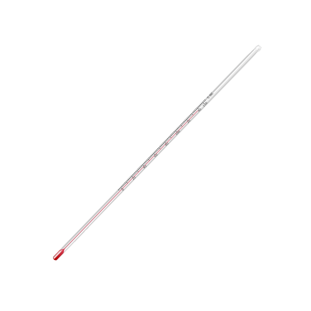 Glass rod type mercury red water thermometer
