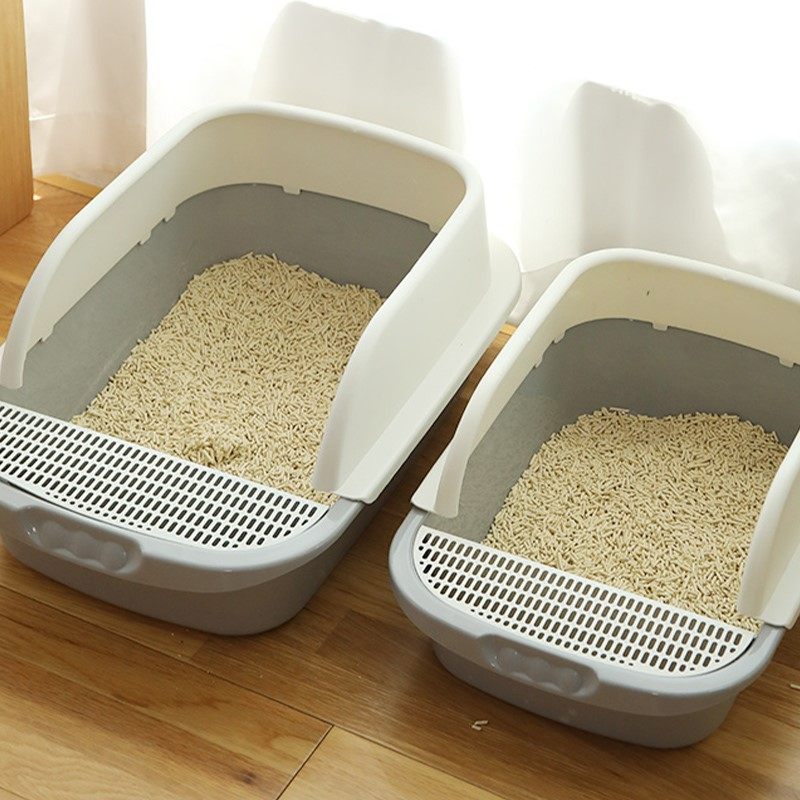 Cat litter basin full semi-closed small number deodorant deodorant anti-splash big number cat sand kitty goods infant cat toilet