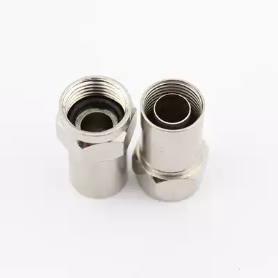 Closed route signal line connector inch f head