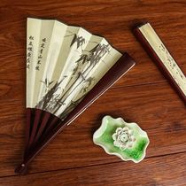Folding small fan custom Chinese fan subfolding fan female style ancient wind classical dance performance student fan-style carry-on