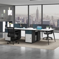 Guangzhou Desk Sub Office Staff Desk Chair Composition 4 6 People Position Brief Modern Face To Face Double