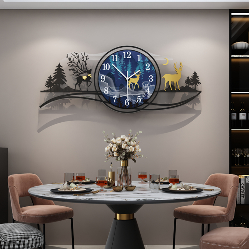 Clock watch living room wall clock home fashion net red light luxury art atmosphere wall watch modern minimalist wall clock